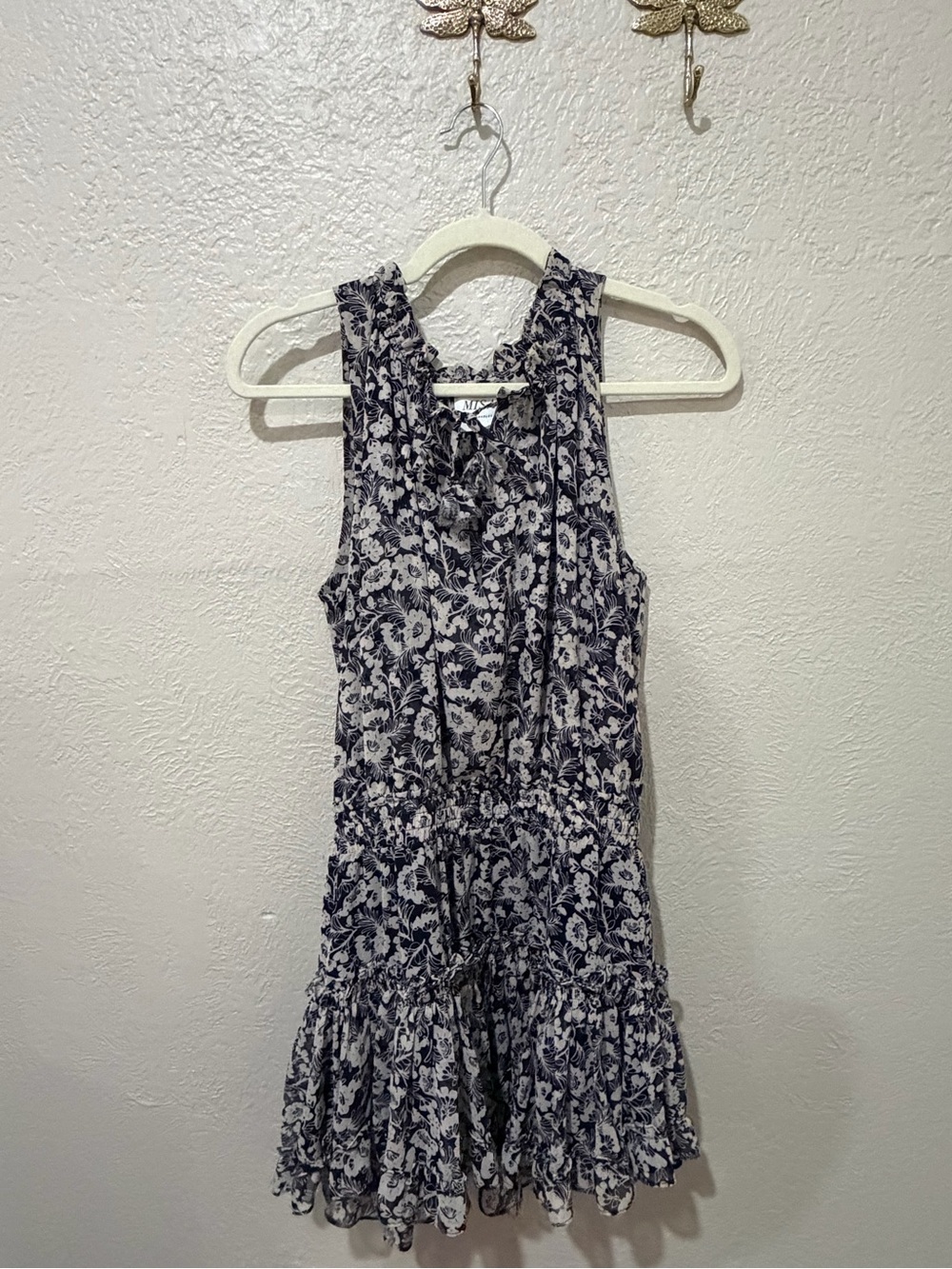 MISA Los Angeles Floral Mini Dress with Pockets Size Small